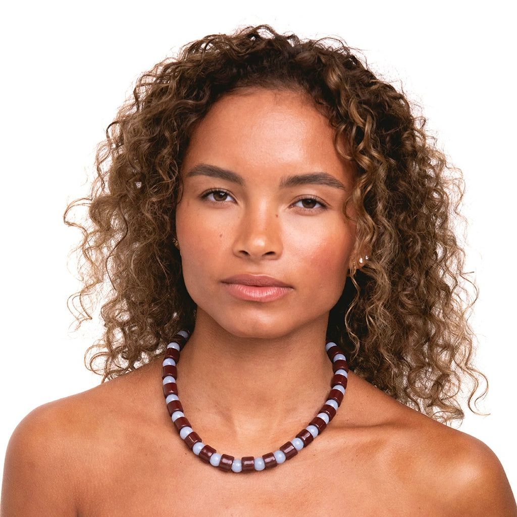 WALNUT & ANGELITE SUNDRY.  BEAD ONE.