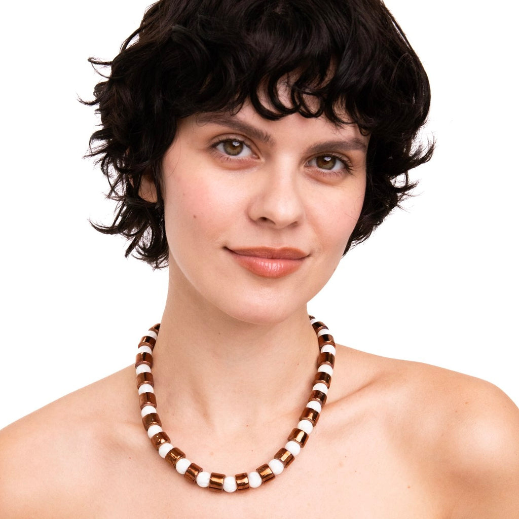 PENNY & MOTHER OF PEARL SUNDRY.  BEAD ONE.