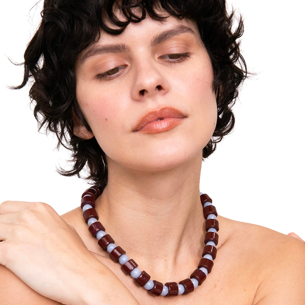 WALNUT & ANGELITE SUNDRY.  BEAD TWO.