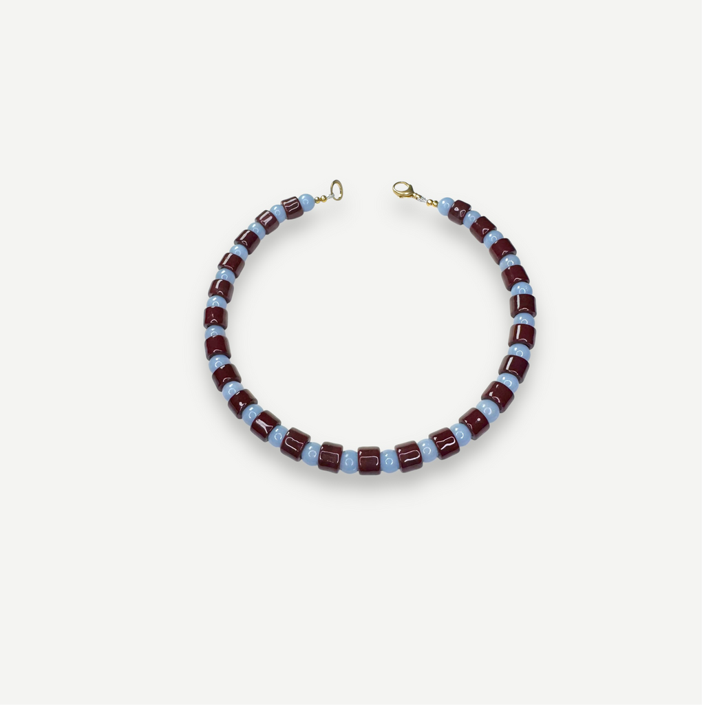 WALNUT & ANGELITE SUNDRY.  BEAD ONE.