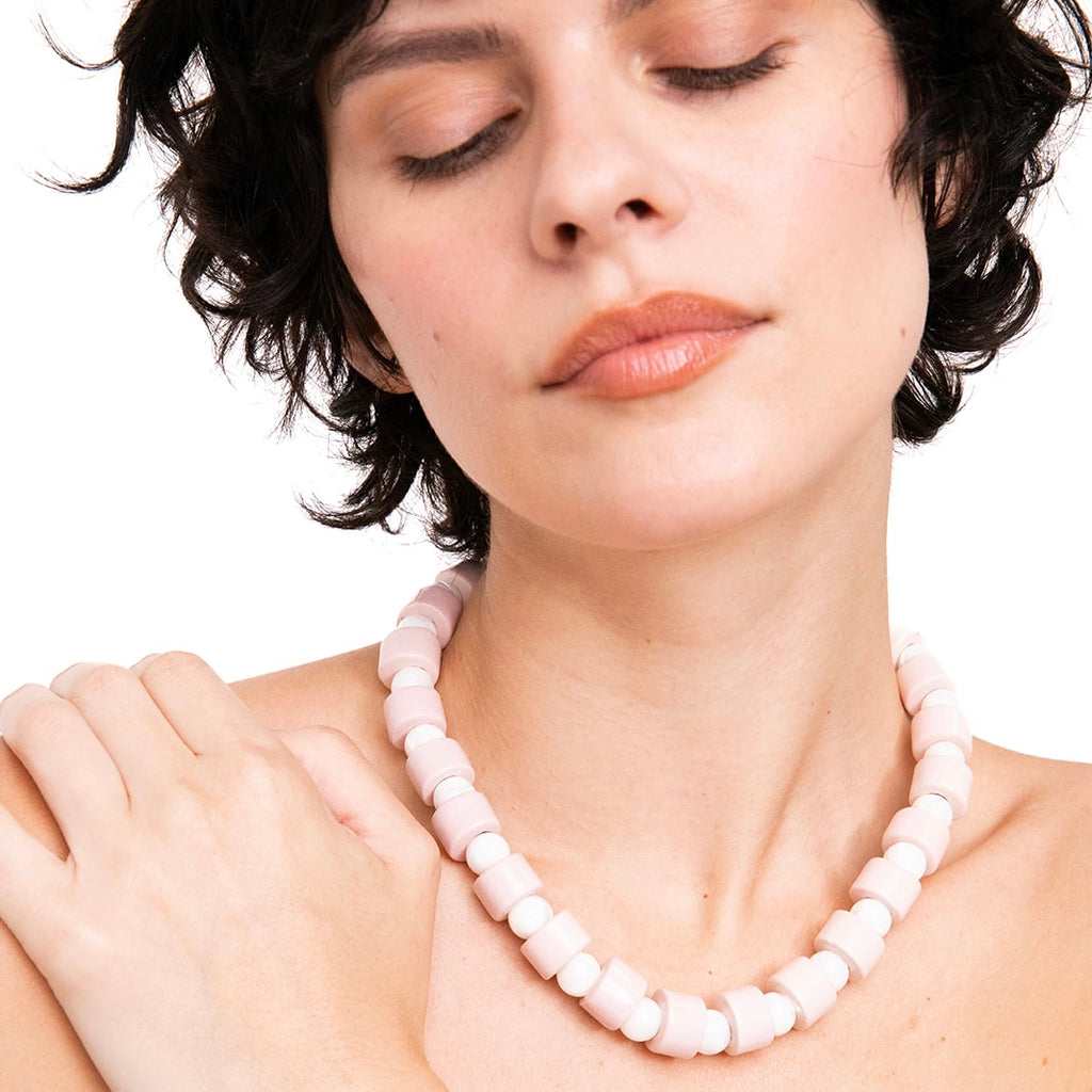 BLUSH & MOTHER OF PEARL SUNDRY.  BEAD TWO.