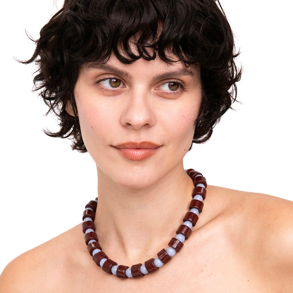 WALNUT & ANGELITE SUNDRY.  BEAD TWO.