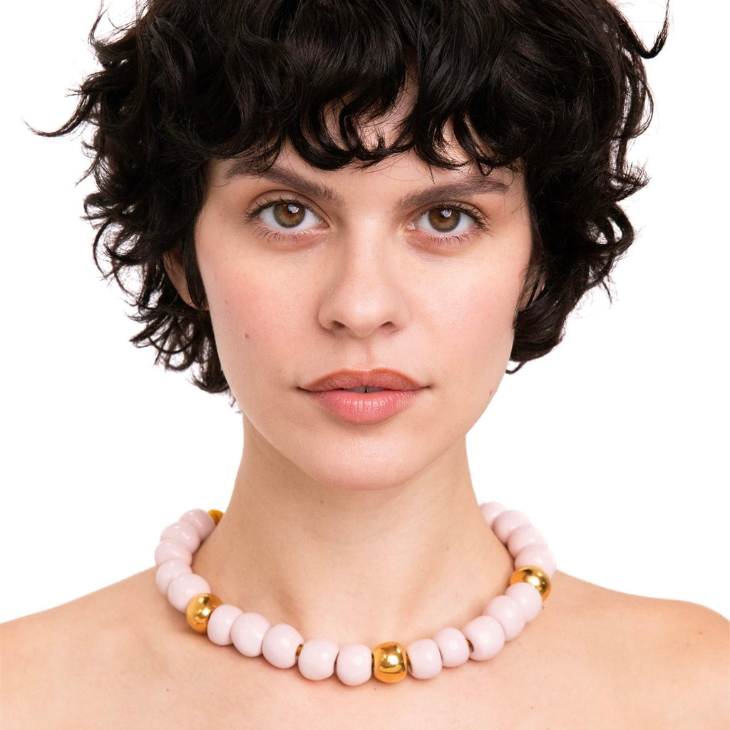 BLUSH & KARAT.  BUBBLE BEAD.