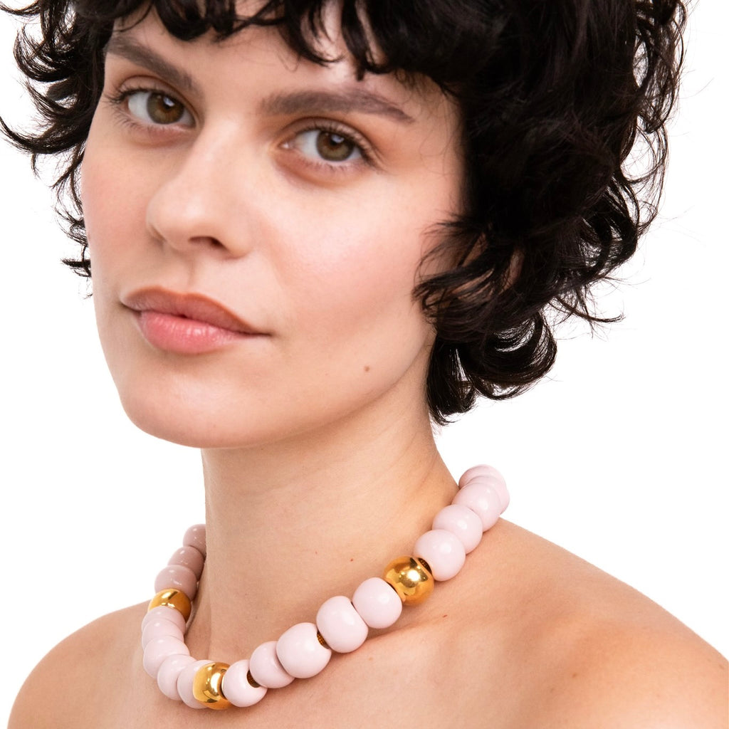 BLUSH & KARAT.  BUBBLE BEAD.