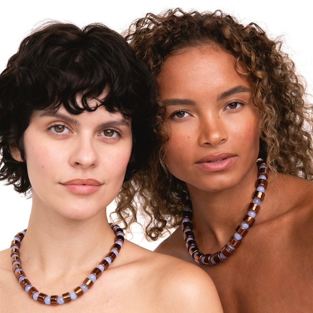 PENNY & BLUE LACE AGATE SUNDRY.  BEAD TWO.