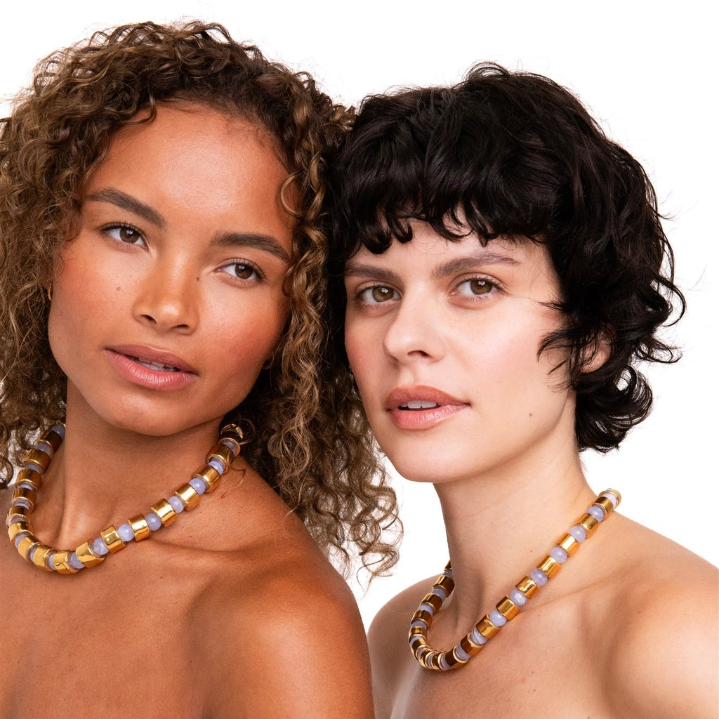 KARAT & BLUE LACE AGATE SUNDRY.  BEAD TWO.