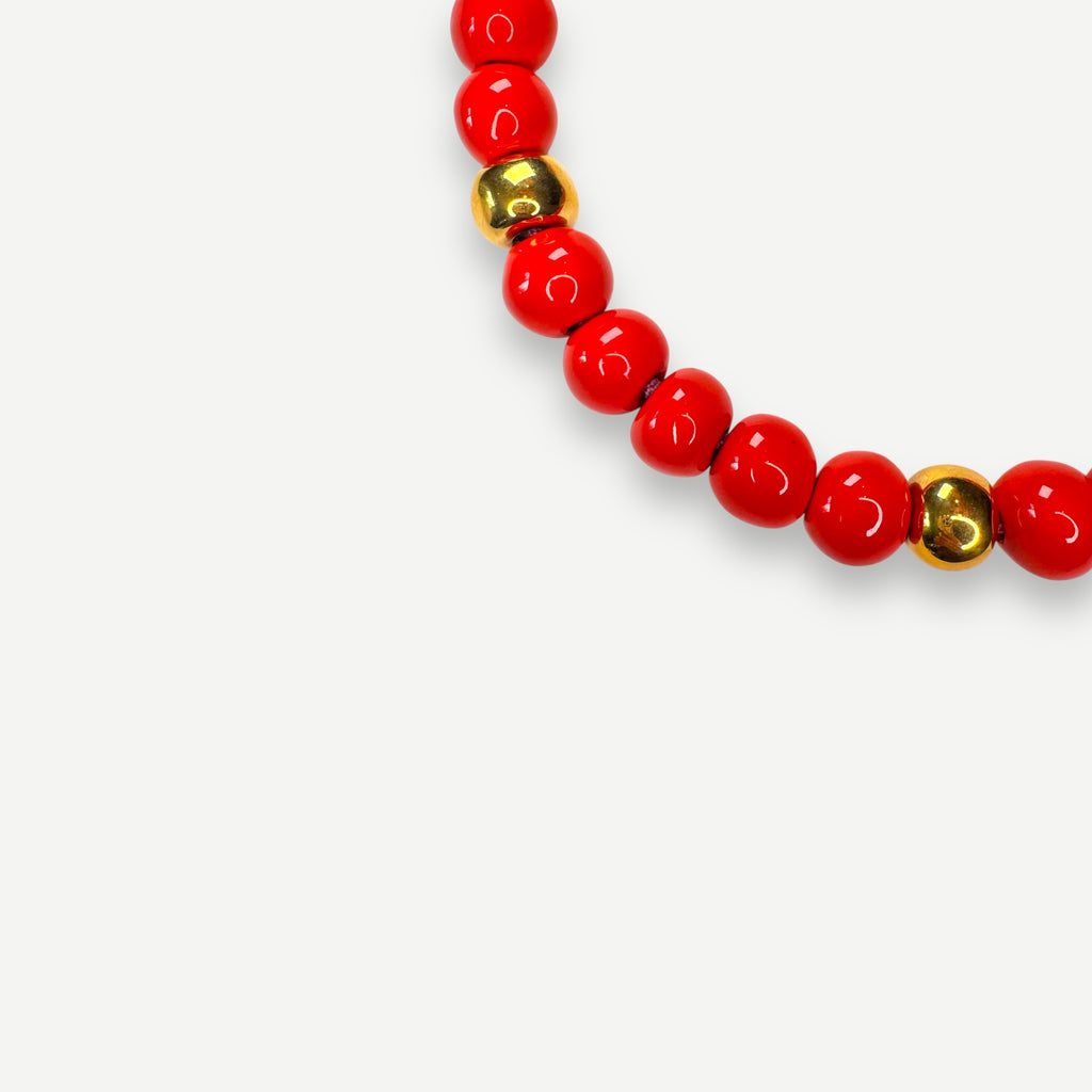 LOBSTER & KARAT.  BUBBLE BEAD.