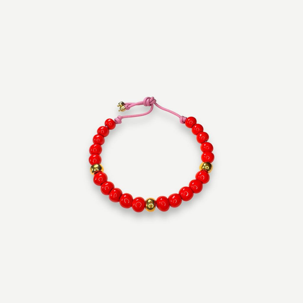 LOBSTER & KARAT.  BUBBLE BEAD.