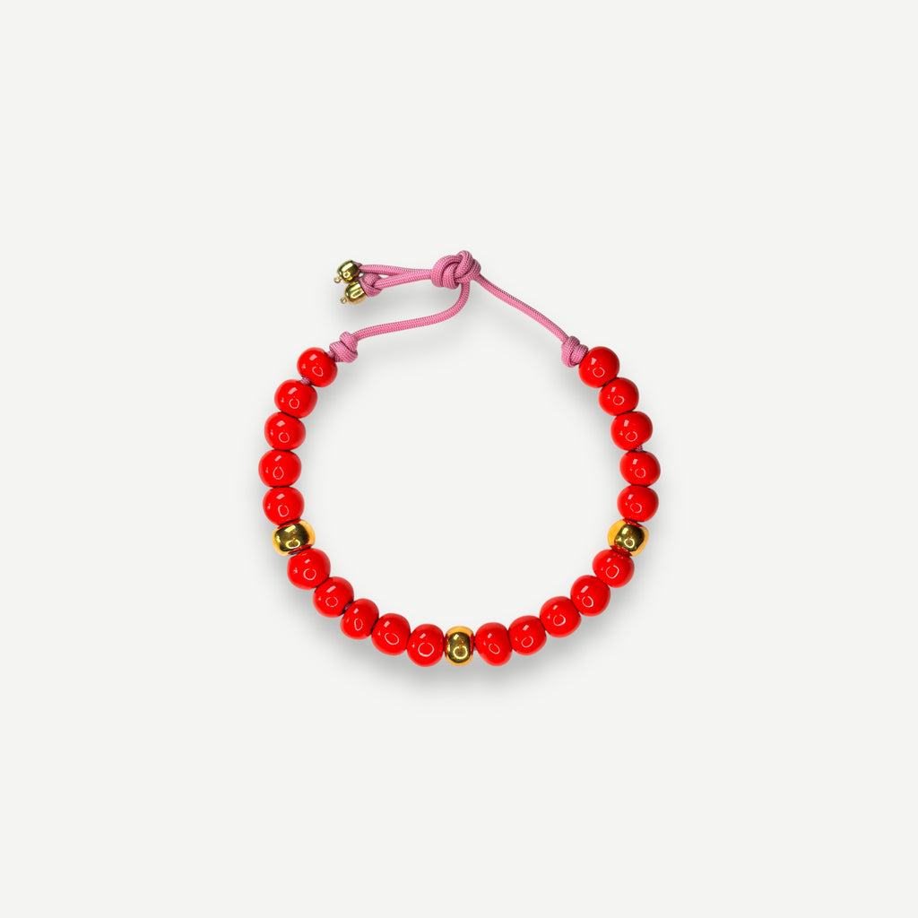 LOBSTER & KARAT.  BUBBLE BEAD.