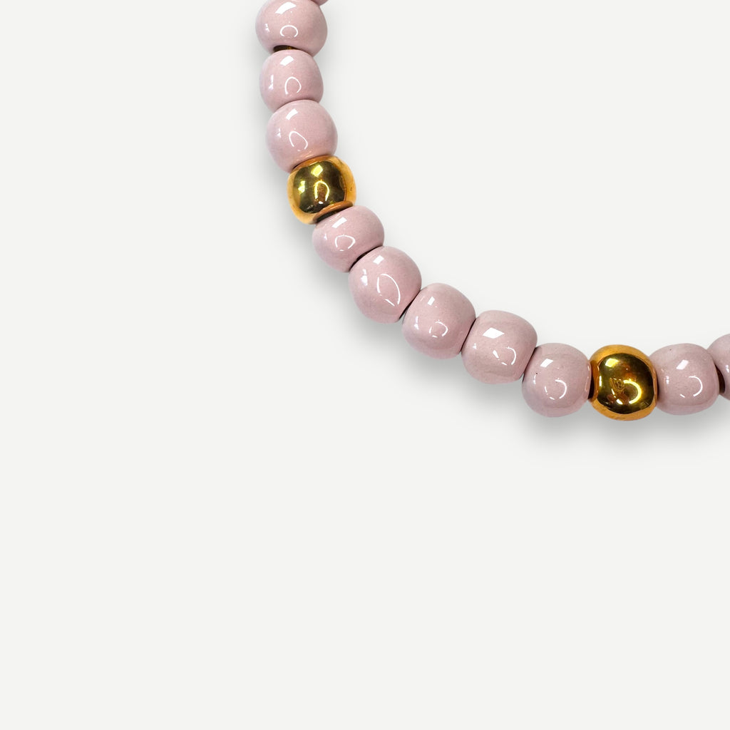 BLUSH & KARAT.  BUBBLE BEAD.