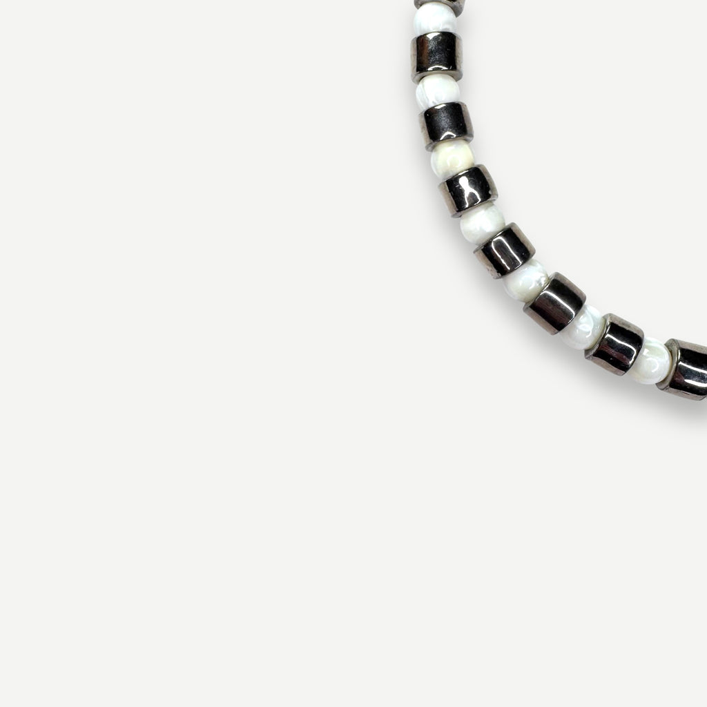 COIN & MOTHER OF PEARL SUNDRY.  BEAD ONE.