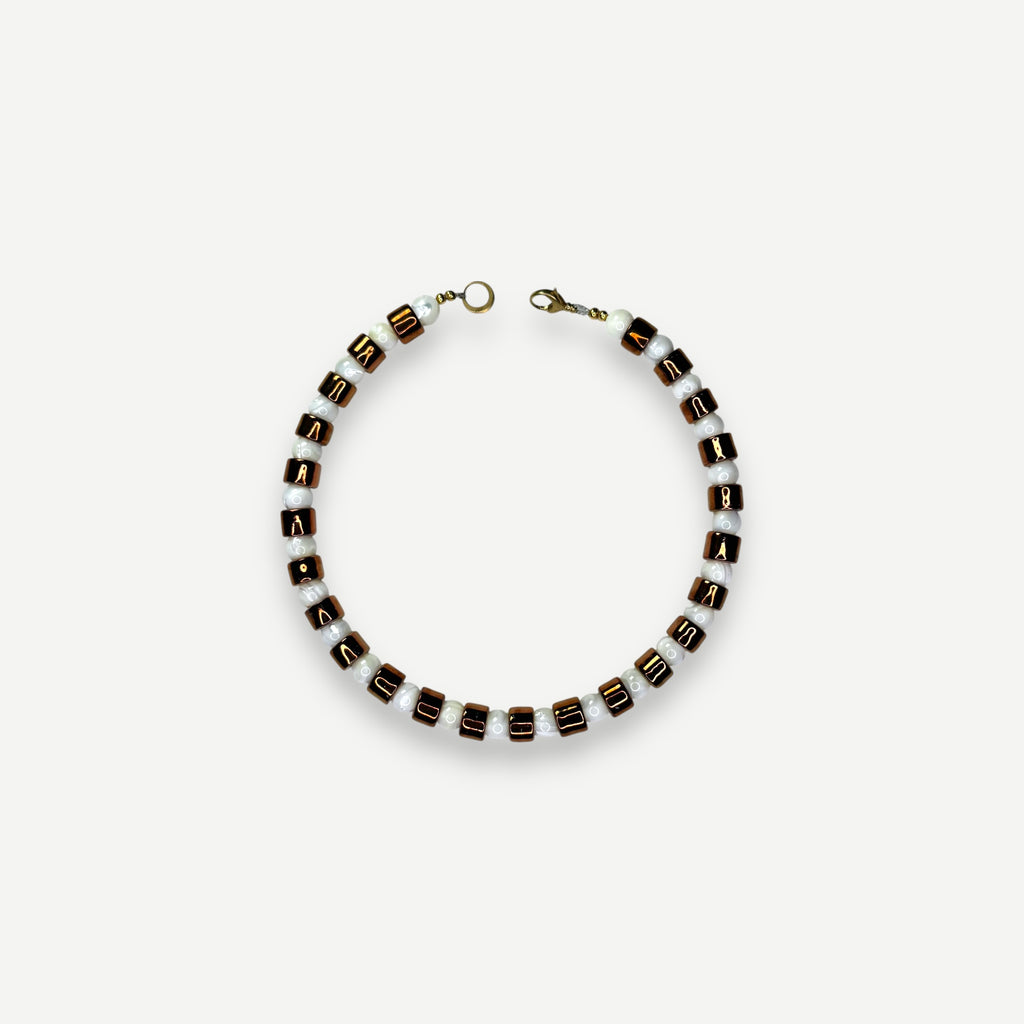 PENNY & MOTHER OF PEARL SUNDRY.  BEAD ONE.