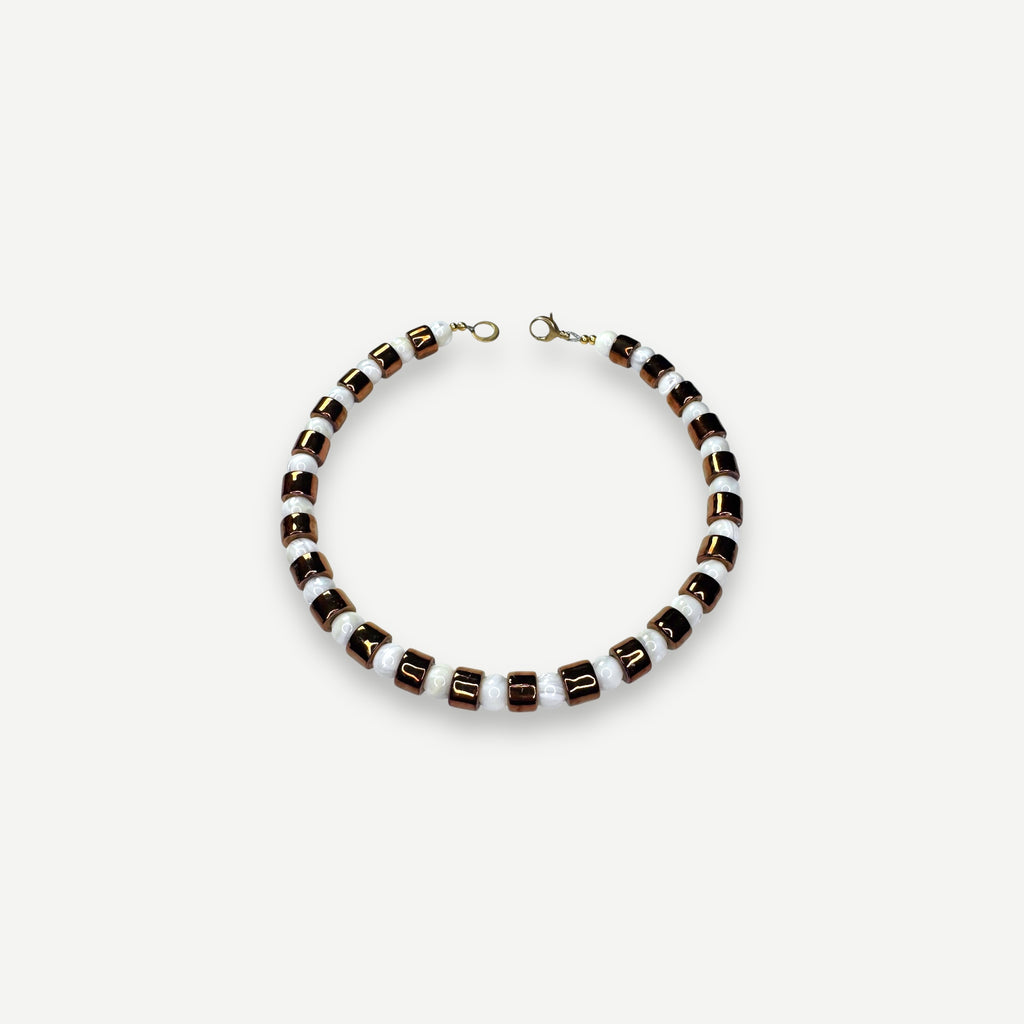 PENNY & MOTHER OF PEARL SUNDRY.  BEAD ONE.