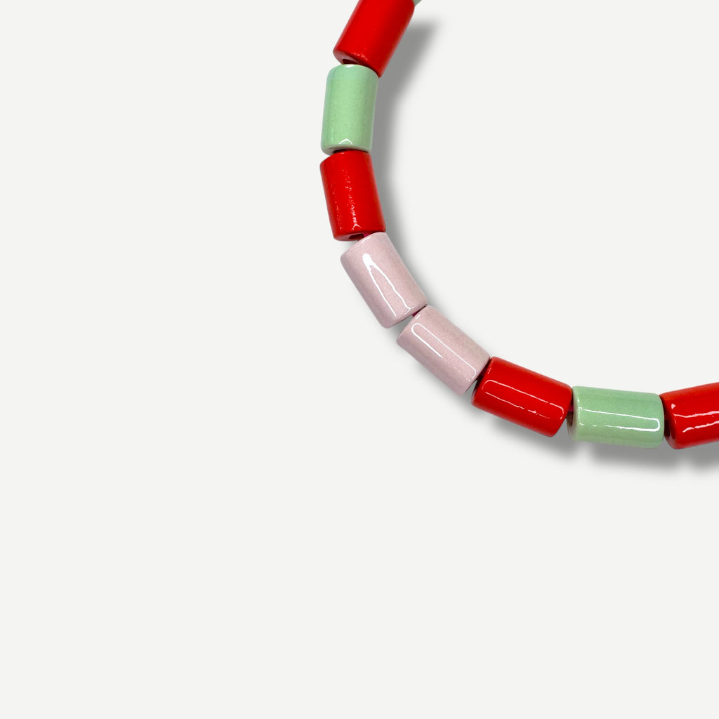 BLUSH, AMBROSIA & LOBSTER CANDY.  BEAD FIVE.