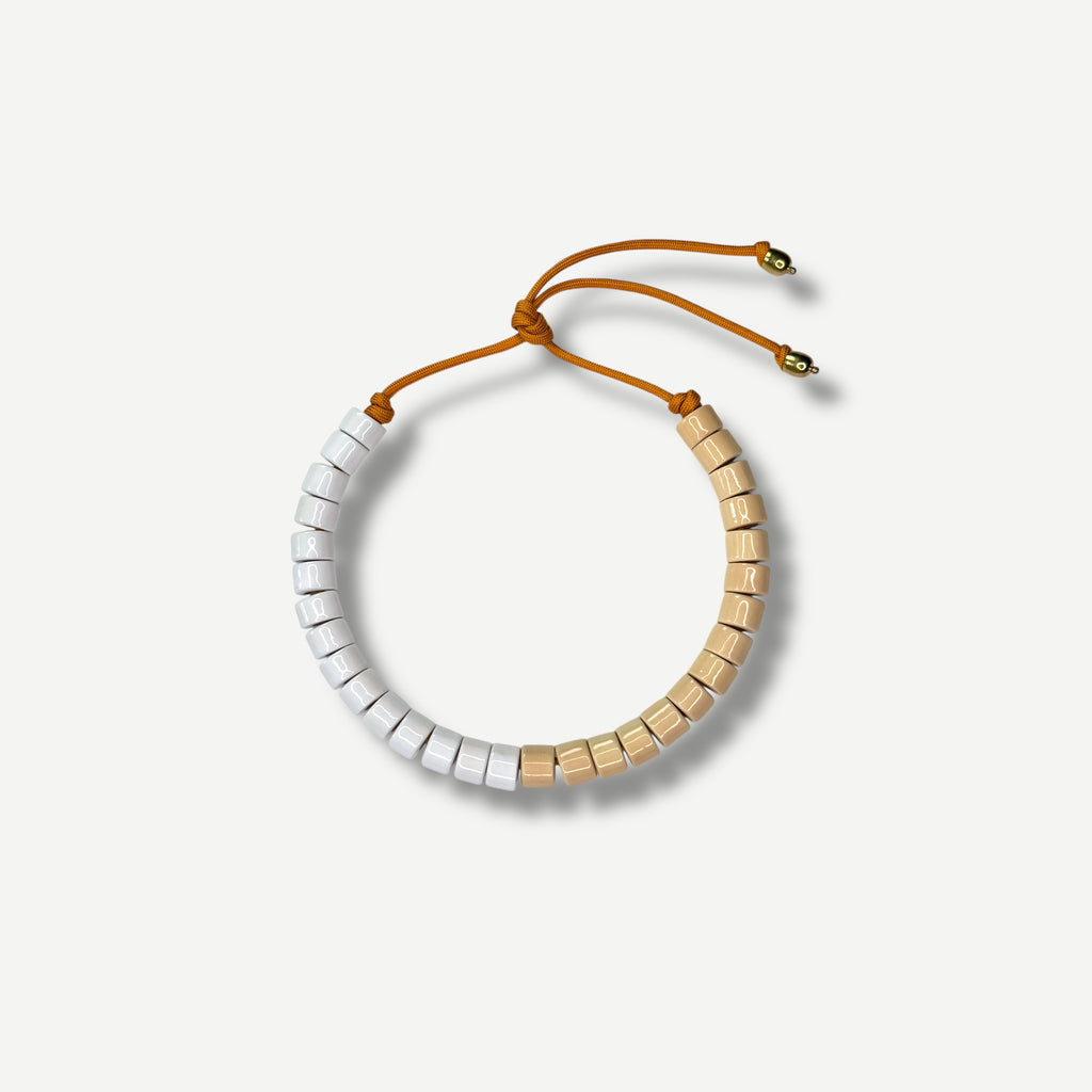 CREPE & BLANK SPLIT CANDY.  BEAD TWO.