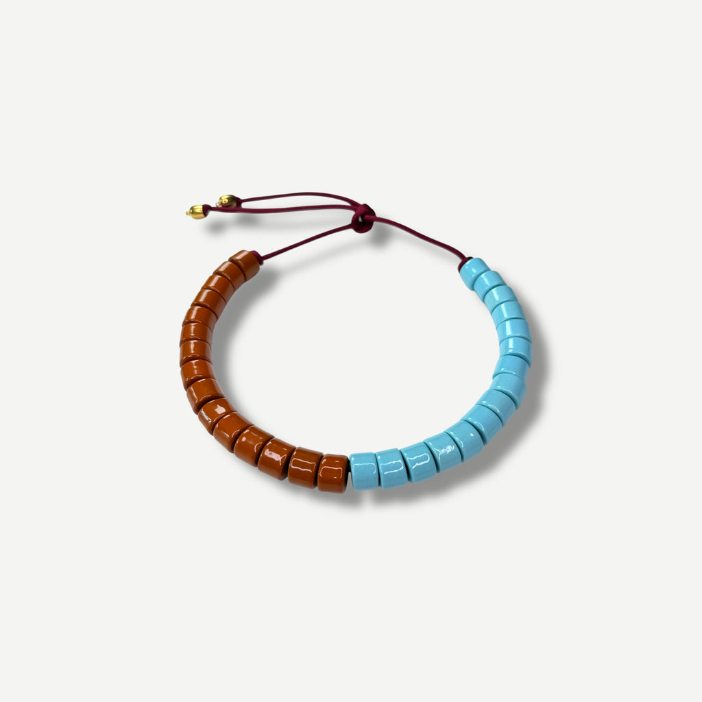 POOL & TOFFEE SPLIT CANDY.  BEAD TWO.