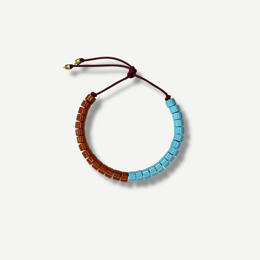 POOL & TOFFEE SPLIT CANDY.  BEAD TWO.