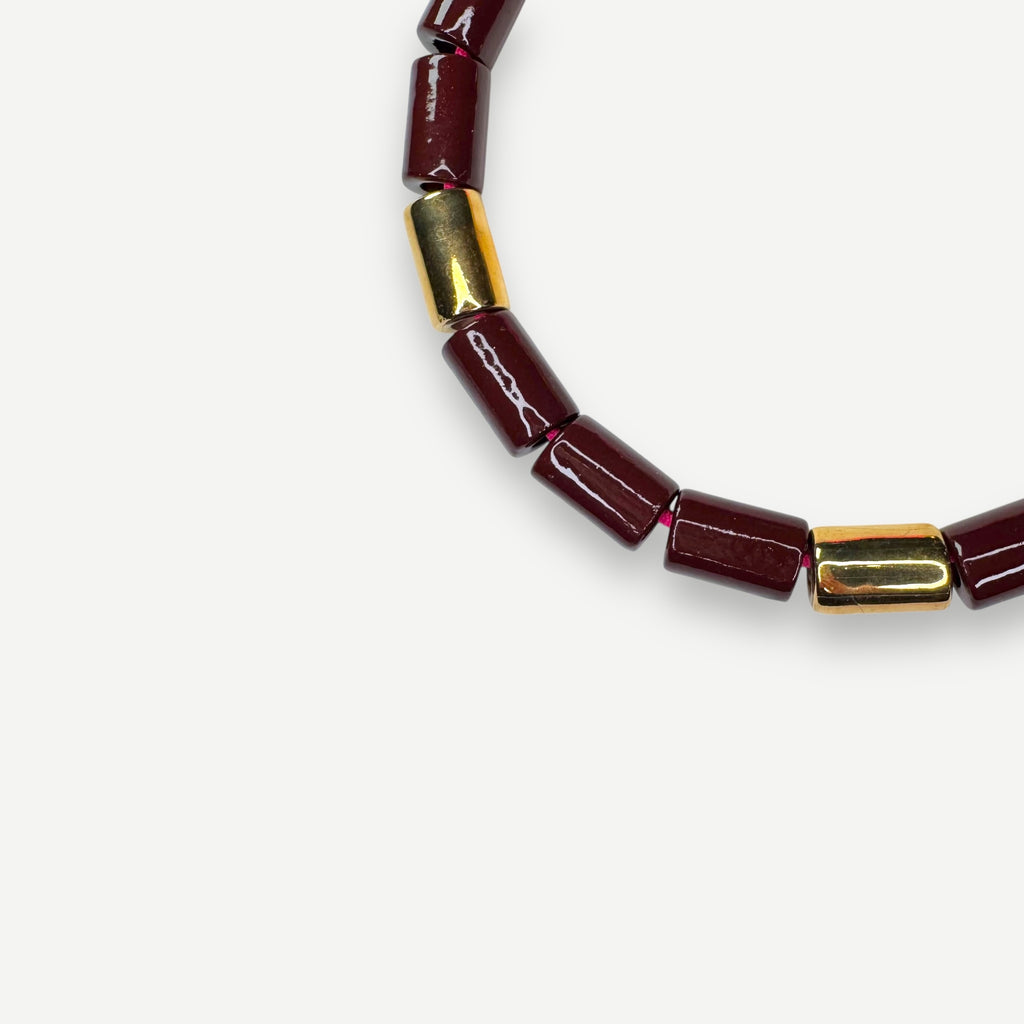 WALNUT & KARAT CANDY.  BEAD FIVE.