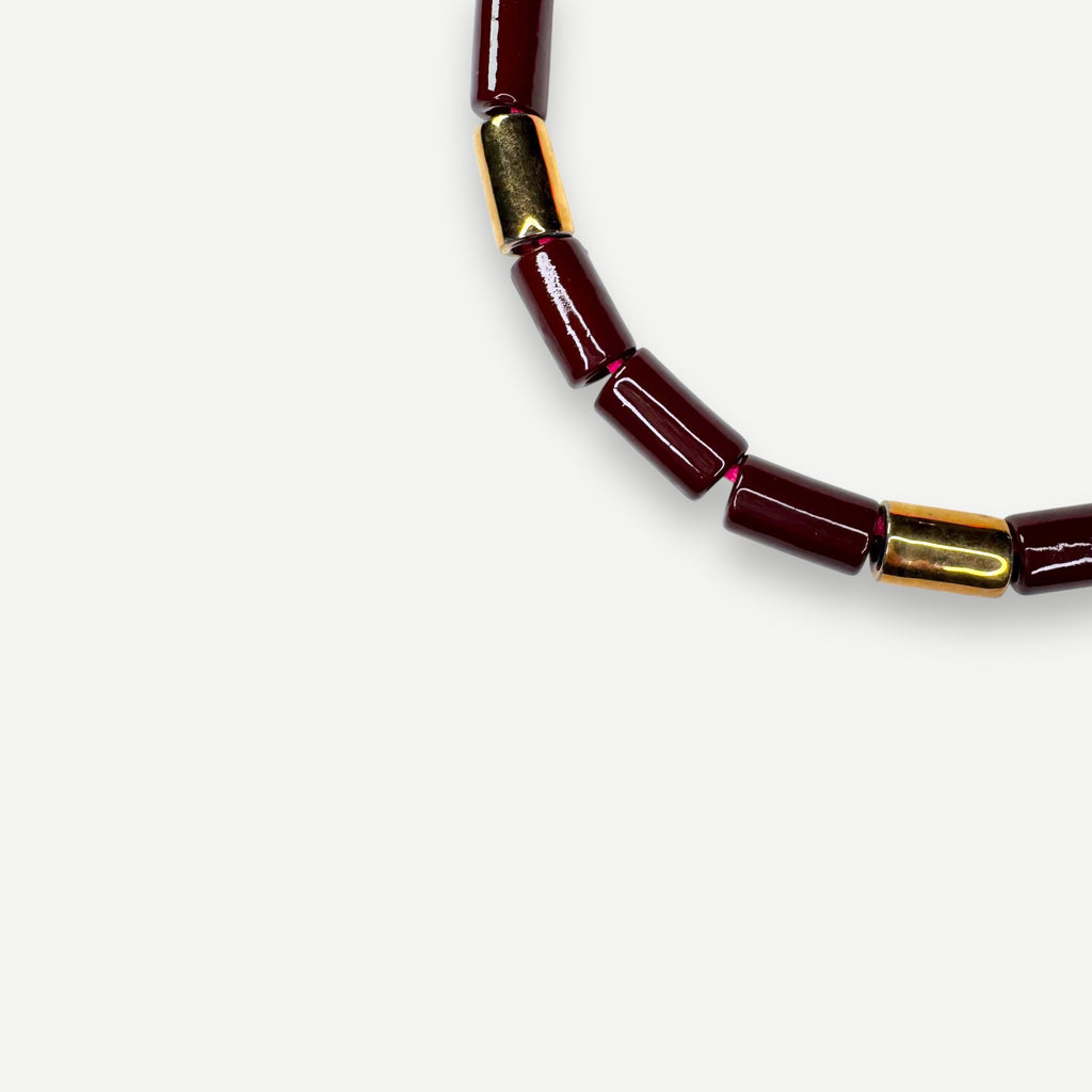 WALNUT & KARAT CANDY.  BEAD FOUR.