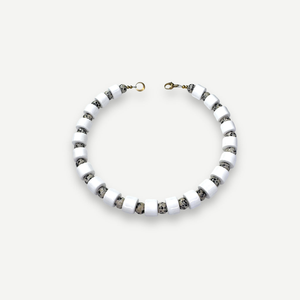 BLANK & DALMATIAN JASPER SUNDRY.  BEAD TWO.